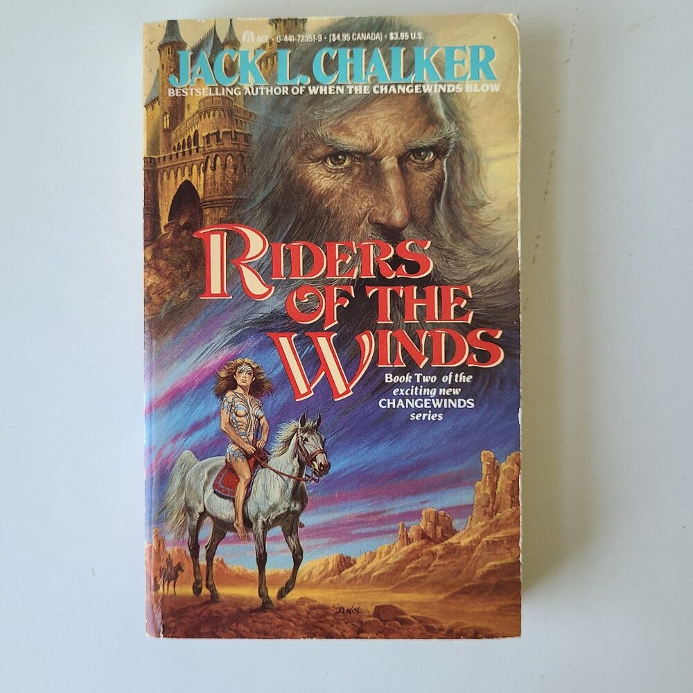 5/$15 Book Riders of the Wind Chalker Changewinds 2 Epic Fantasy Magic MMPB